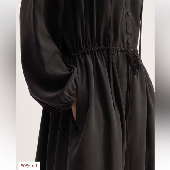 NWT Everlane Maxi Dress Black XS - Picture 4 of 13